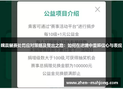魏震禁赛处罚应对策略及复出之路：如何在逆境中重振信心与表现