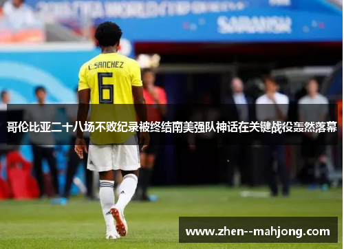 哥伦比亚二十八场不败纪录被终结南美强队神话在关键战役轰然落幕 哥伦比亚二十八场不败纪录被终结南美强队神话在关键战役轰然落幕
